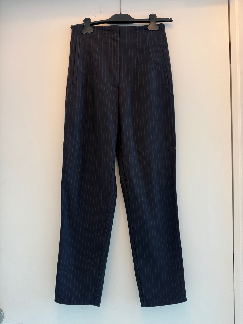 Women’s Zara Navy Pinstripe Dress Pants - Classic Tailored Fit